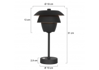 Lamp Biurkowa Bordlampe czarna