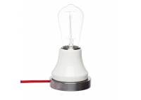 Lumica Lamp: White & Steel