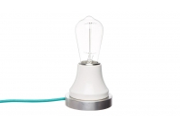 Lumica Lamp: White & Aluminium
