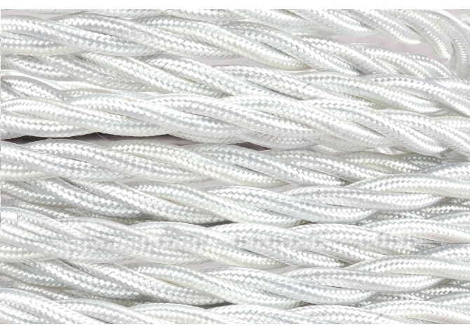 White Twist Coloured Cord