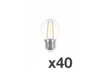 Set of 40 lightbulbs for festoon lights